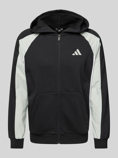 ADIDAS SPORTSWEAR Sweatjacke mit Label-Stitching Black 2