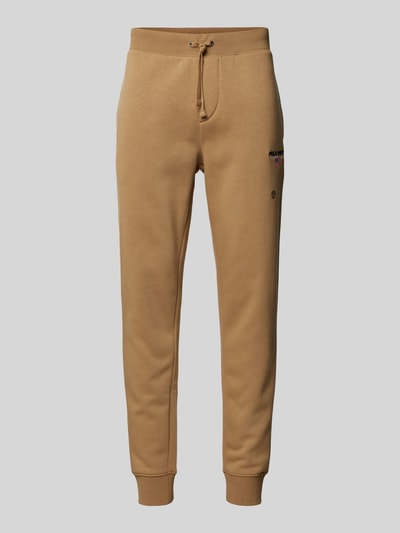 Polo Sport Slim Fit Sweatpants mit Label-Stitching Khaki 1