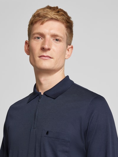 RAGMAN Regular fit poloshirt met borstzak Marineblauw - 3