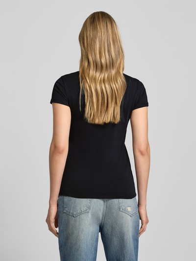 ARMANI EXCHANGE T-shirt met labelstitching Zwart - 5