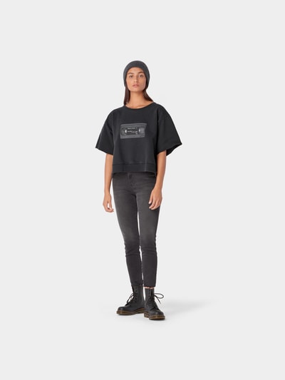 MM6 Maison Margiela Sweatshirt mit Logo-Print Schwarz 1