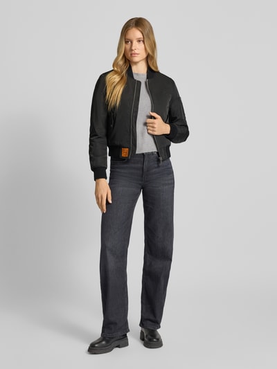 Original Bombers Bomberjack met labelpatch Zwart - 1