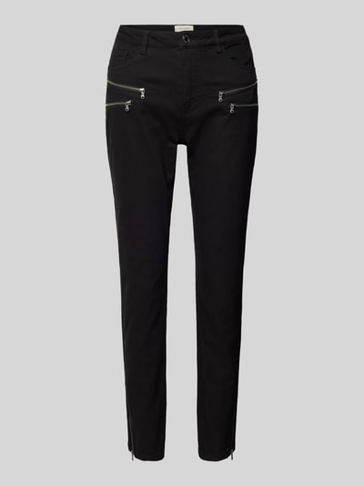 FREE/QUENT Skinny Fit Jeans mit Reißverschlusstaschen Modell 'AIDA' Black 2