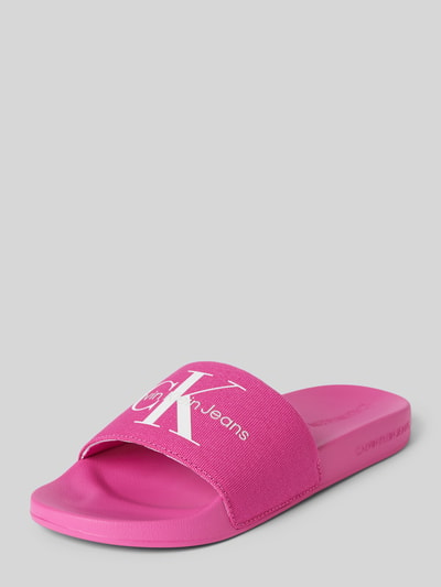 Calvin Klein Jeans Sandalette mit Logo-Print Pink 1