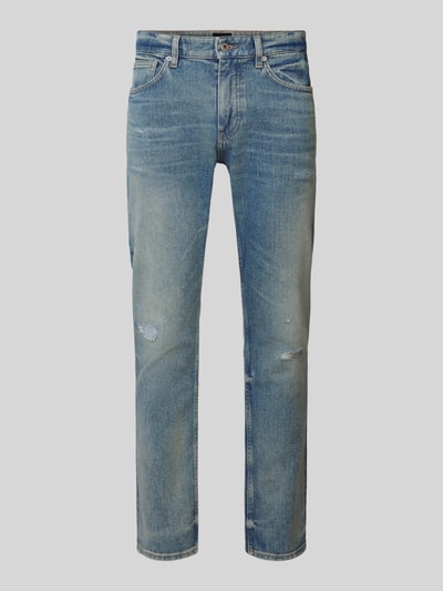 BOSS Orange Slim Fit Jeans im Destroyed-Look Modell 'DELAWARE' Jeansblau 2