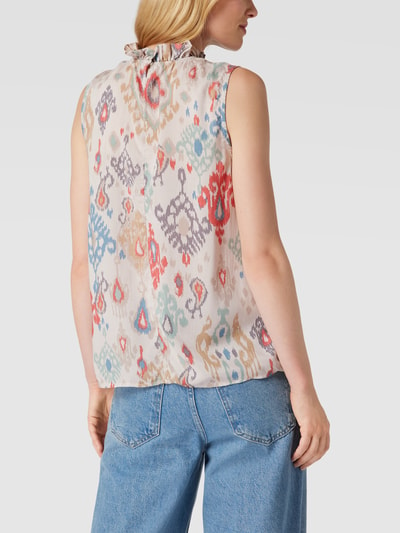 Jake*s Collection Blousetop met all-over motief Offwhite - 5