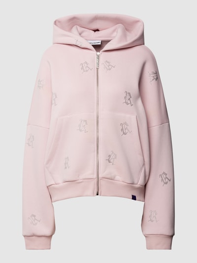 Review Oversized Sweatjacke mit Kapuze Rosa 2