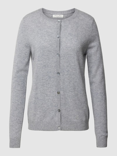 Christian Berg Woman Strickjacke aus Kaschmir mit Knopfleiste Mittelgrau meliert 2