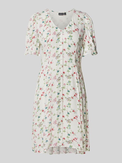 Pieces Regular fit vrijetijdsjurk met bloemenmotief, model 'FYA' Wit - 2