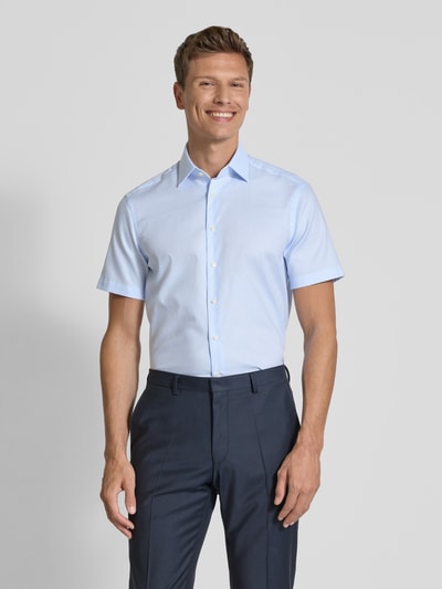 Christian Berg Men Regular fit zakelijk overhemd met knoopsluiting Bleu - 4