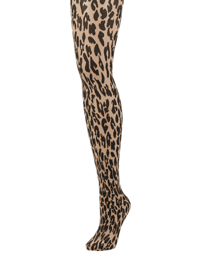 Wolford Panty met luipaardmotief, model 'Josey' - 20 DEN Beige - 1