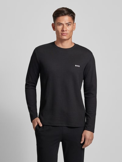 BOSS Longsleeve met ronde hals Zwart - 4