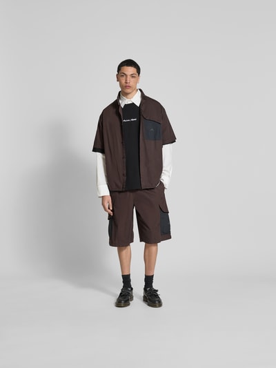 MAISON KITSUNÉ Oversized T-Shirt aus Baumwolle Black 1