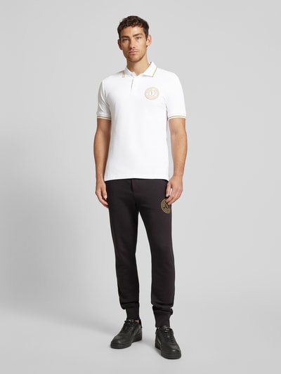 Versace Jeans Couture Poloshirt met labelstitching Wit - 1