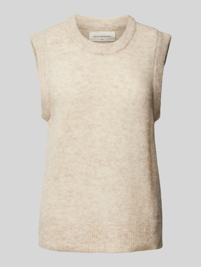 MSCH Copenhagen Stricktop mit Rundhalsausschnitt Modell 'Hope' Beige 2