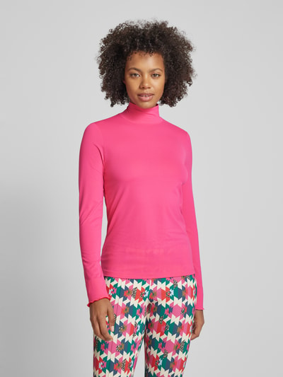 Marc Cain Longsleeve mit Stehkragen Pink 4