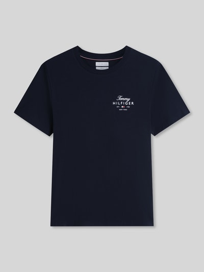 Tommy Hilfiger Regular Fit T-Shirt aus reiner Baumwolle Marine 2