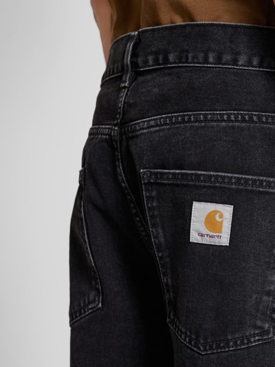 Carhartt Work In Progress Tapered Fit Jeans im 5-Pocket-Design Modell 'NEWEL' Black 3