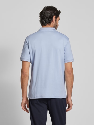 CK Calvin Klein Slim Fit Poloshirt mit Logo-Stitching Modell 'LIQUID TOUCH' Hellblau 5