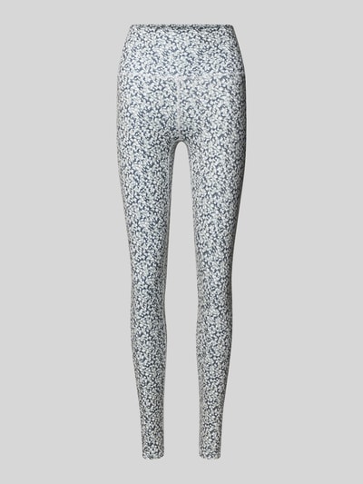 Produktfoto, Slim Fit Leggins mit breitem Bund von VARLEY aus elastycznego materiału, krój slim fit, szeroki pas, szaro-biały wzór