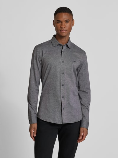 BOSS Orange Slim Fit Freizeithemd aus reiner Baumwolle Modell 'MYSOFT_2' Anthrazit 4