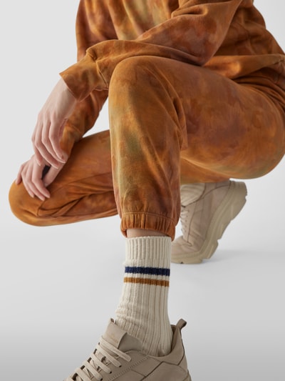 SPRWMN Sweathose mit Allover-Muster Terrakotta 6