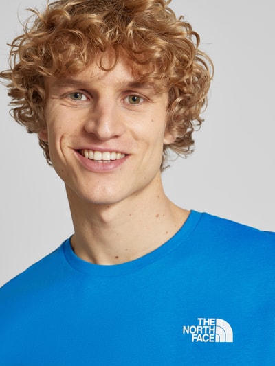 The North Face T-shirt met labelprint Lichtblauw - 3