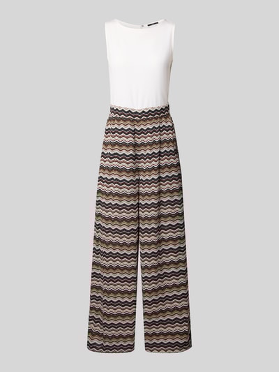 Zero Relaxed Fit Jumpsuit aus Viskose-Mix mit Eingrifftaschen Black 2