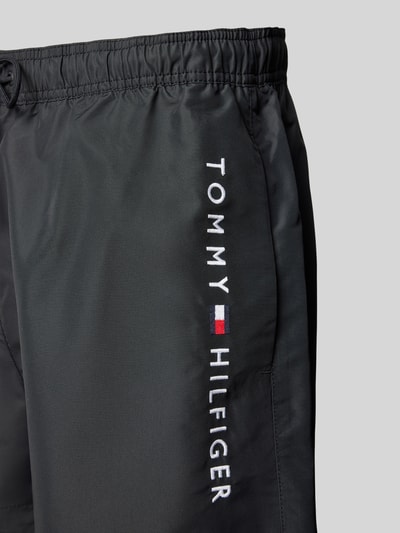 Tommy Hilfiger Badehose mit Label-Stitching Black 2