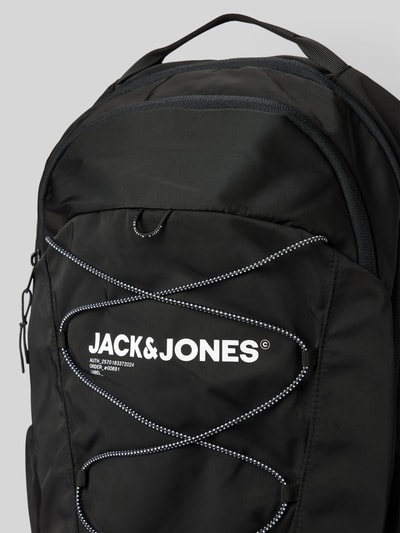 Jack & Jones Rucksack mit Label-Print Modell 'JACZITRUS' Black 3