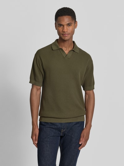 BOSS Orange regular fit poloshirt van puur katoen model 'KOCELLO' Kaki - 4