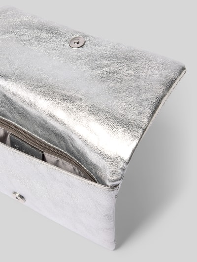 Abro Clutch met drukknoopsluiting Zilver - 5