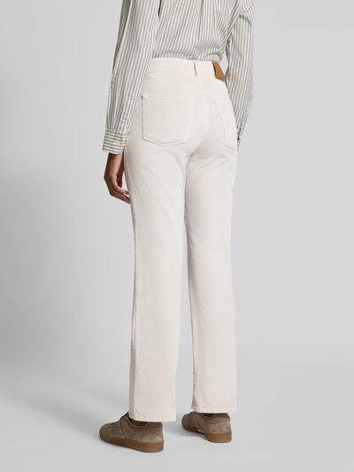 Gant Flared fit corduroy broek in 5-pocketmodel, model 'Cordur' Ecru - 5