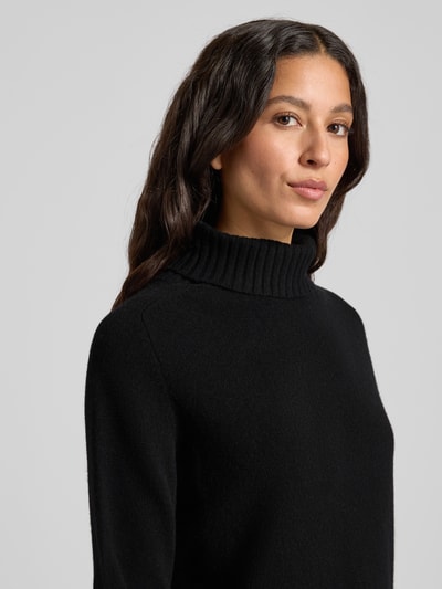 Fynch-Hatton Rollkragenpullover mit gerippten Abschlüssen Black 3