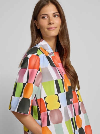 Christian Berg Woman Knielanges Hemdblusenkleid mit verdeckter Knopfleiste Schoko 3