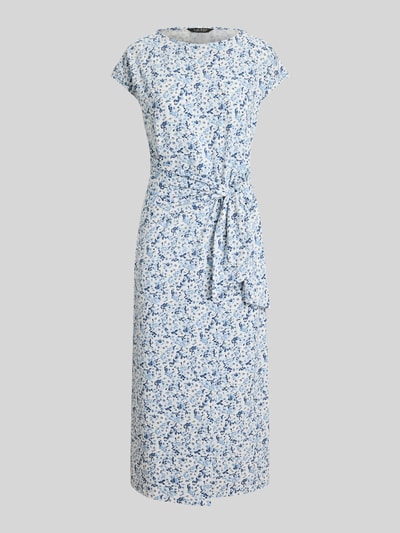 Lauren Ralph Lauren Kleid aus Baumwoll-Mix mit Knoten-Detail Hellblau Melange 2