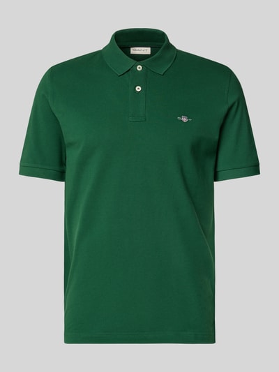 Gant Regular Fit Poloshirt mit Label-Stitching Gruen 2