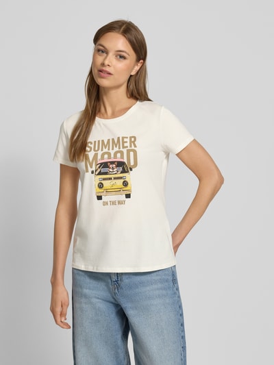 Zero T-Shirt mit Rundhalsausschnitt Weiss 4