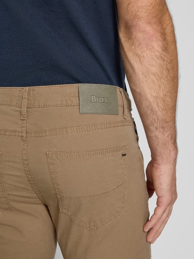 Brax Broek met achterzakken, model 'Cadiz' Camel - 3