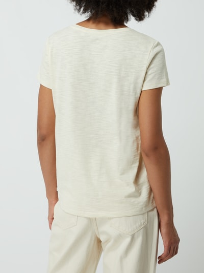 Tom Tailor Denim T-Shirt aus Bio-Baumwolle Sand Melange 5