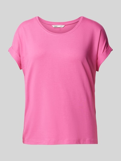 Only Regular Fit T-Shirt mit Viskose-Anteil Modell 'MOSTER' Pink 2