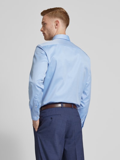 Eterna Regular Fit Business-Hemd aus Baumwolle Blau 5