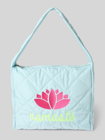 miss goodlife Handtasche mit Steppnähten Hellblau 2