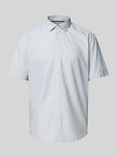 Jake*s Casual Fit Business-Hemd mit 1/2-Arm Hellgruen 2