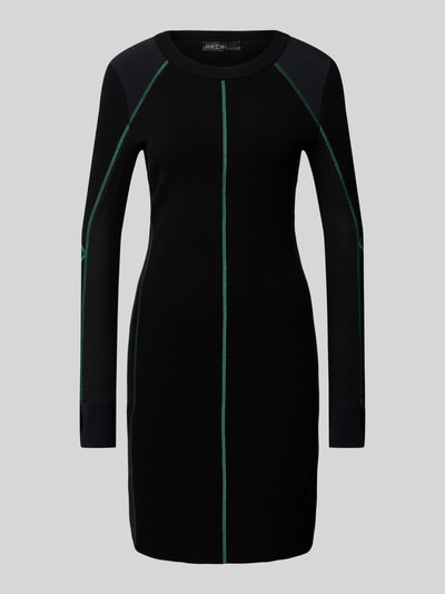 Marc Cain Knielanges Kleid mit Kontrastnähten Black 2