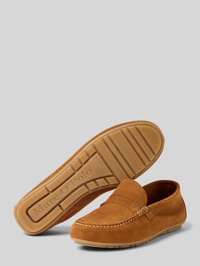 Marc O'Polo Slipper aus echtem Rindsleder Cognac 4
