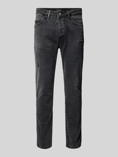 ELIAS RUMELIS Comfort Fit Mid Rise Jeans im 5-Pocket-Design Modell 'Fredo' Anthrazit 2