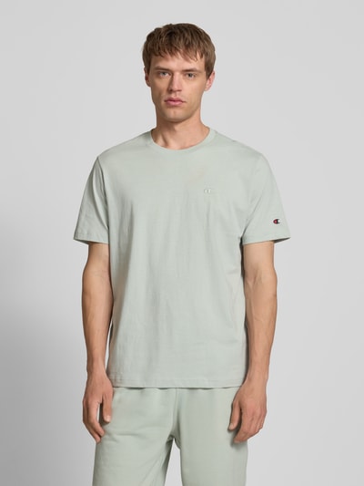 CHAMPION T-Shirt mit Logo-Stitching Modell 'ICONS' Mint 4