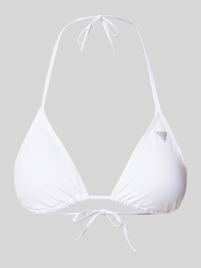 Guess Bikini-Oberteil mit Neckholder Weiss 1