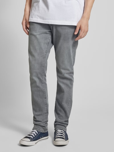 Jack & Jones Slim fit jeans met steekzakken opzij, model 'GLENN' Jeansblauw - 4